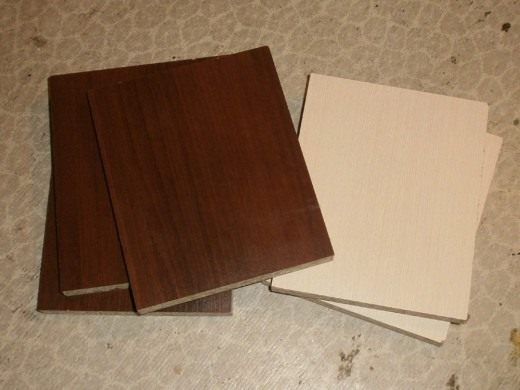 الألواح الخشبية المنشورة حسب الحجم