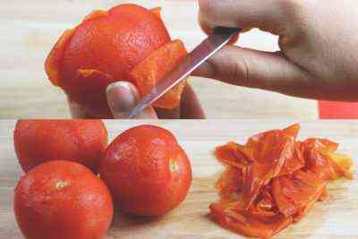 Methoden zur Hautentfernung von Tomaten
