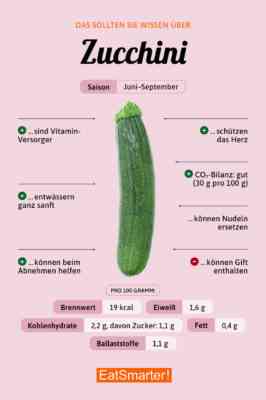 Kalorienzucchini und ihre Zusammensetzung