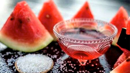 Hautpeeling mit Wassermelonen