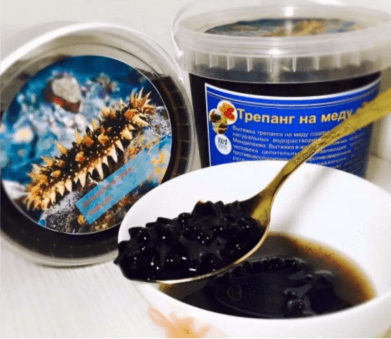 Trepang auf Honig: Was ist das, wie man es richtig einnimmt, medizinische Eigenschaften