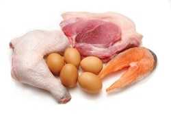 Ποικιλίες κοτόπουλου με αυγό και κρέας. -