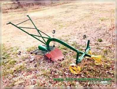 Do-it-yourself potato digger for a walk-behind tractor