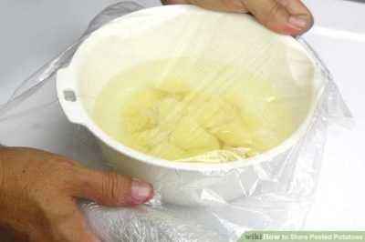 How to store peeled potatoes