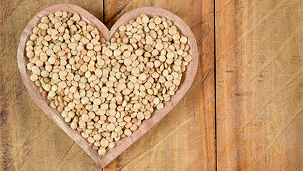 Lentils are good for the heart