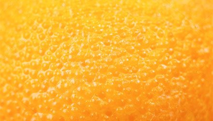 Orange peel close up