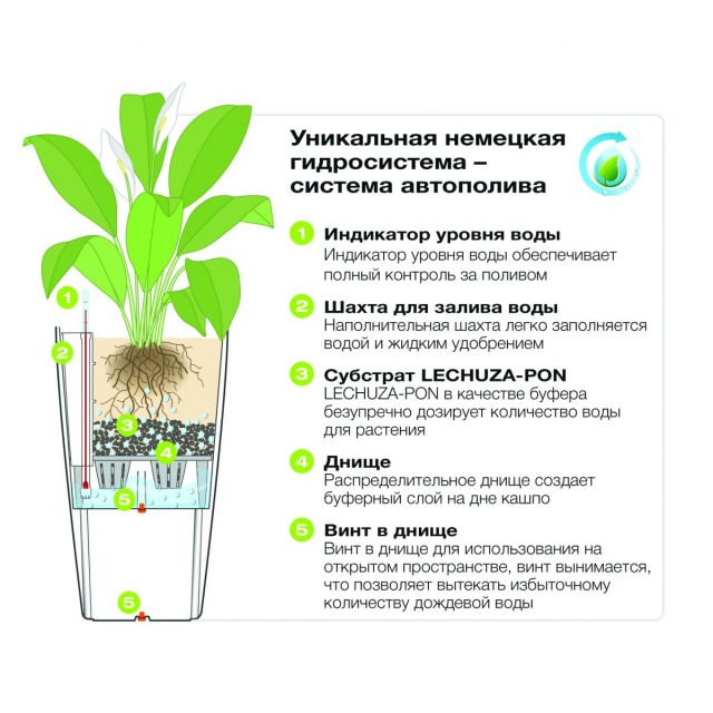 How the LECHUZA intelligent autowatering system works