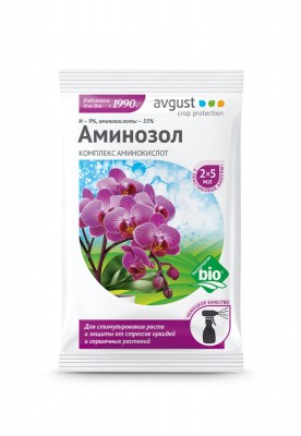 Liquid organic fertilizer with amino acids for orchids and other flower crops - "Aminosol for orchids