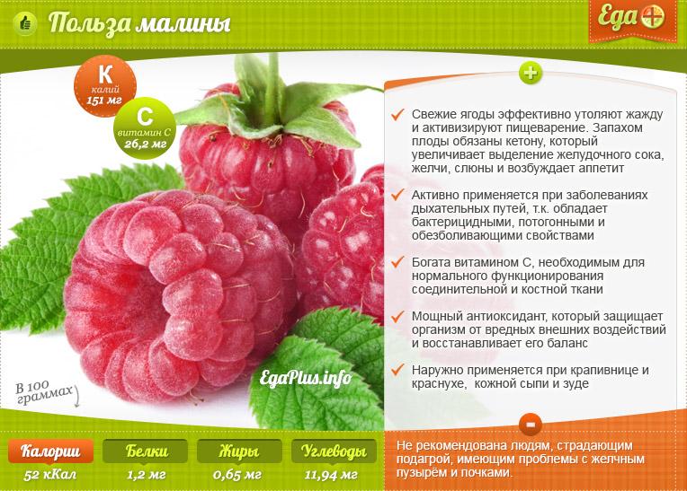 Amfani Properties na raspberries