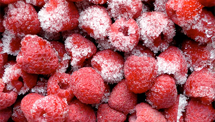 Daskararre raspberries