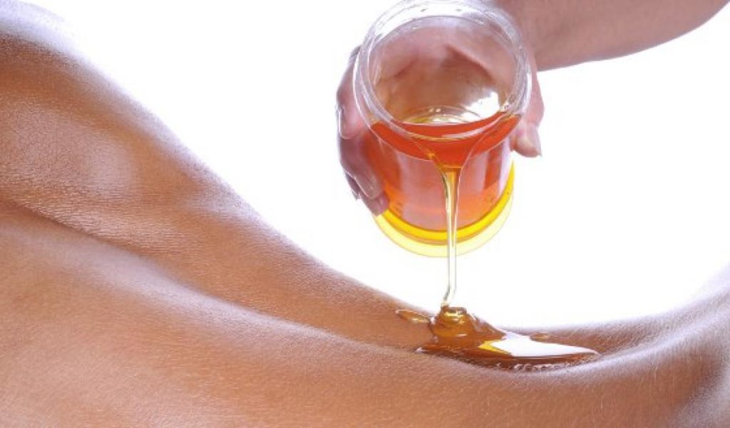 Masaje de miel: para rostro, espalda, abdomen, piernas