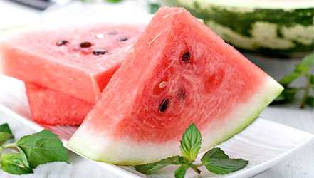 Skivor av färsk vattenmelon