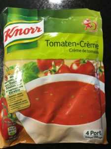 Description de la crème de tomate