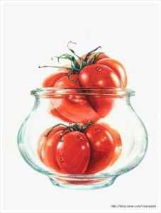 토마토 배 빨강의 묘사