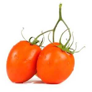 Beschrijving van tomatenrassen Banaan rood, oranje, geel. –
