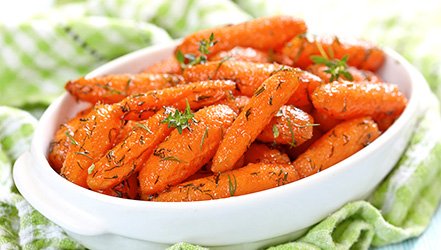 Cenoura assada