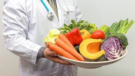 Cenouras e outros vegetais na dietética