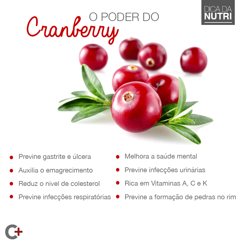 Cranberries, calorias, benefícios e malefícios, benefícios