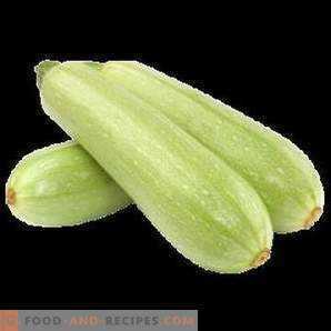 Zucchini fryst för vintern -